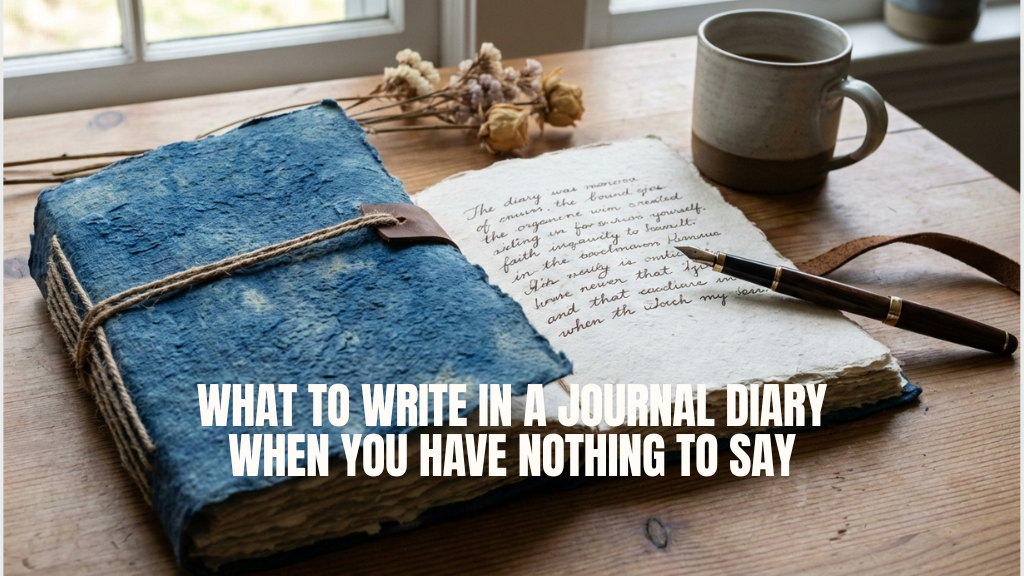 What to Write in a Journal Diary When You Have Nothing to Say