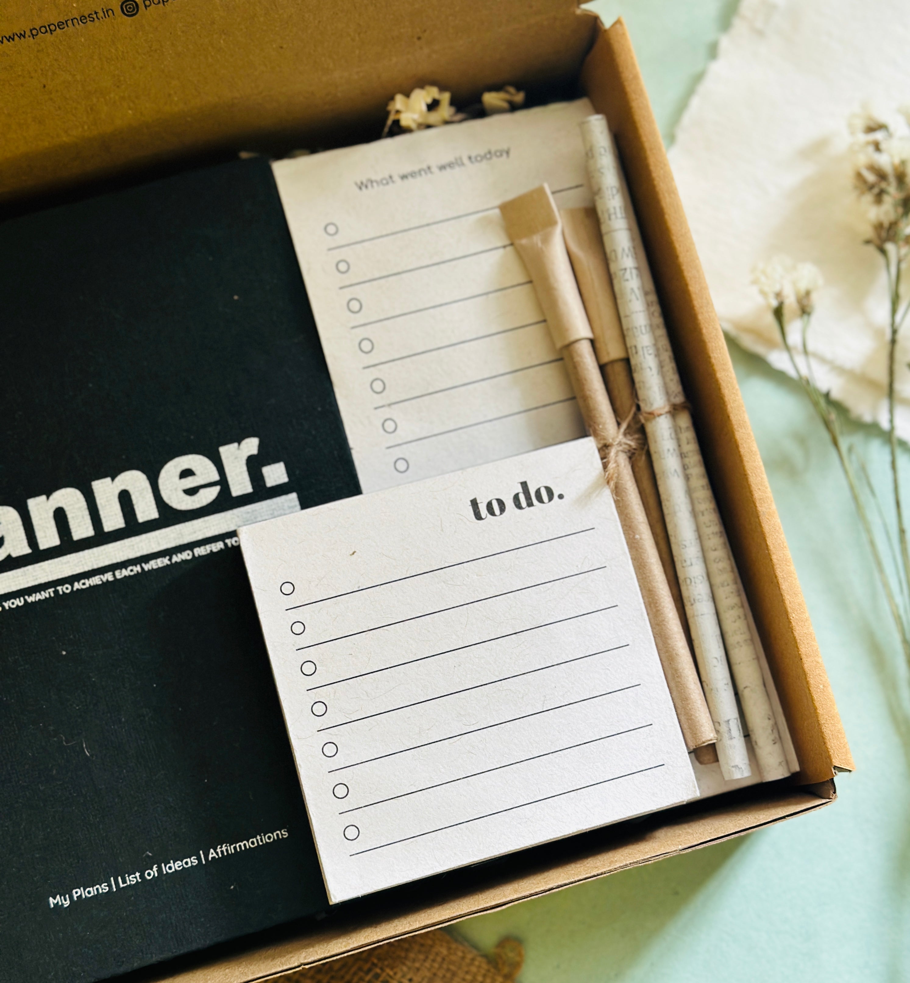 Handmade Paper Planner Corporate Gift Hamper Box