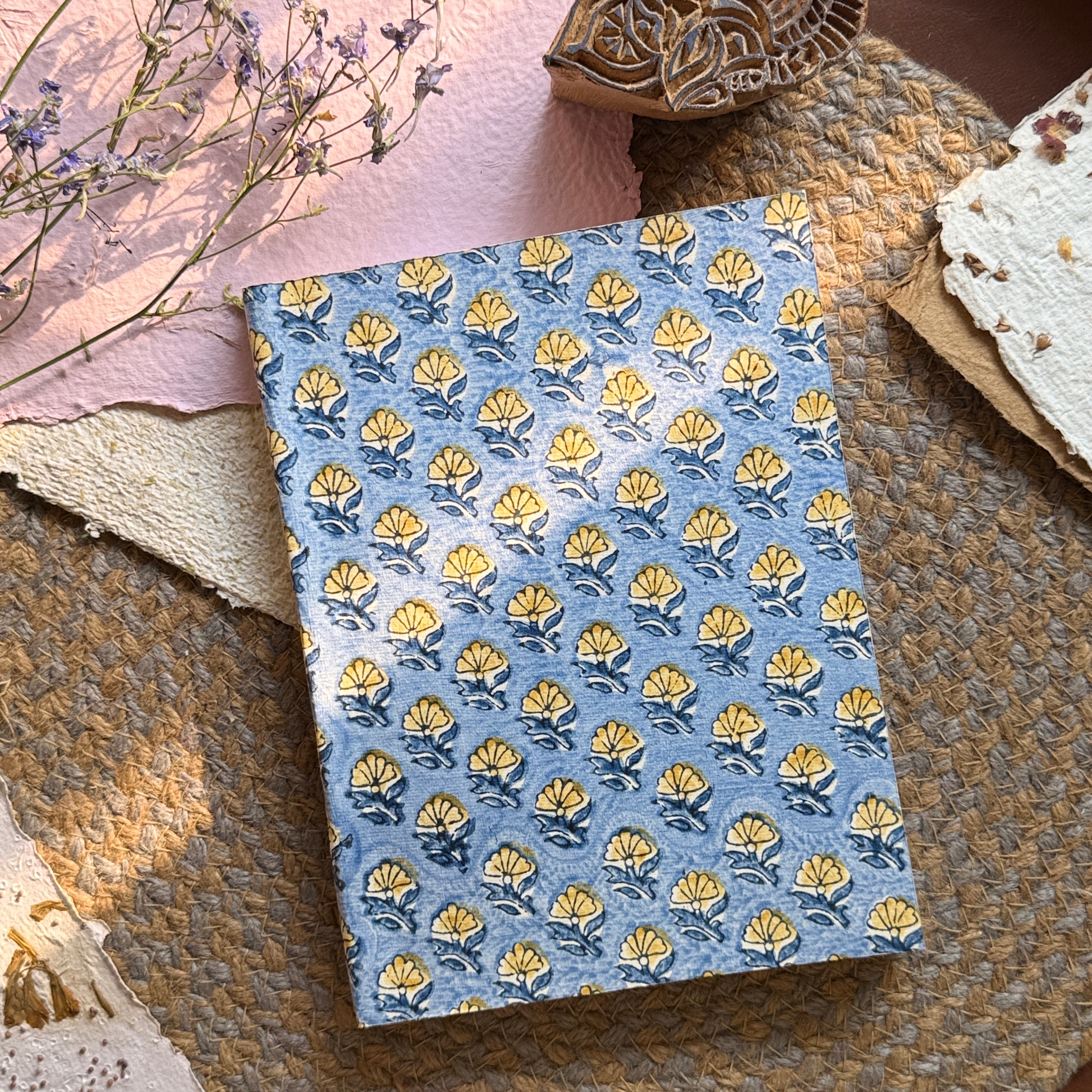 Hand-Block Print journal - Neel Patti