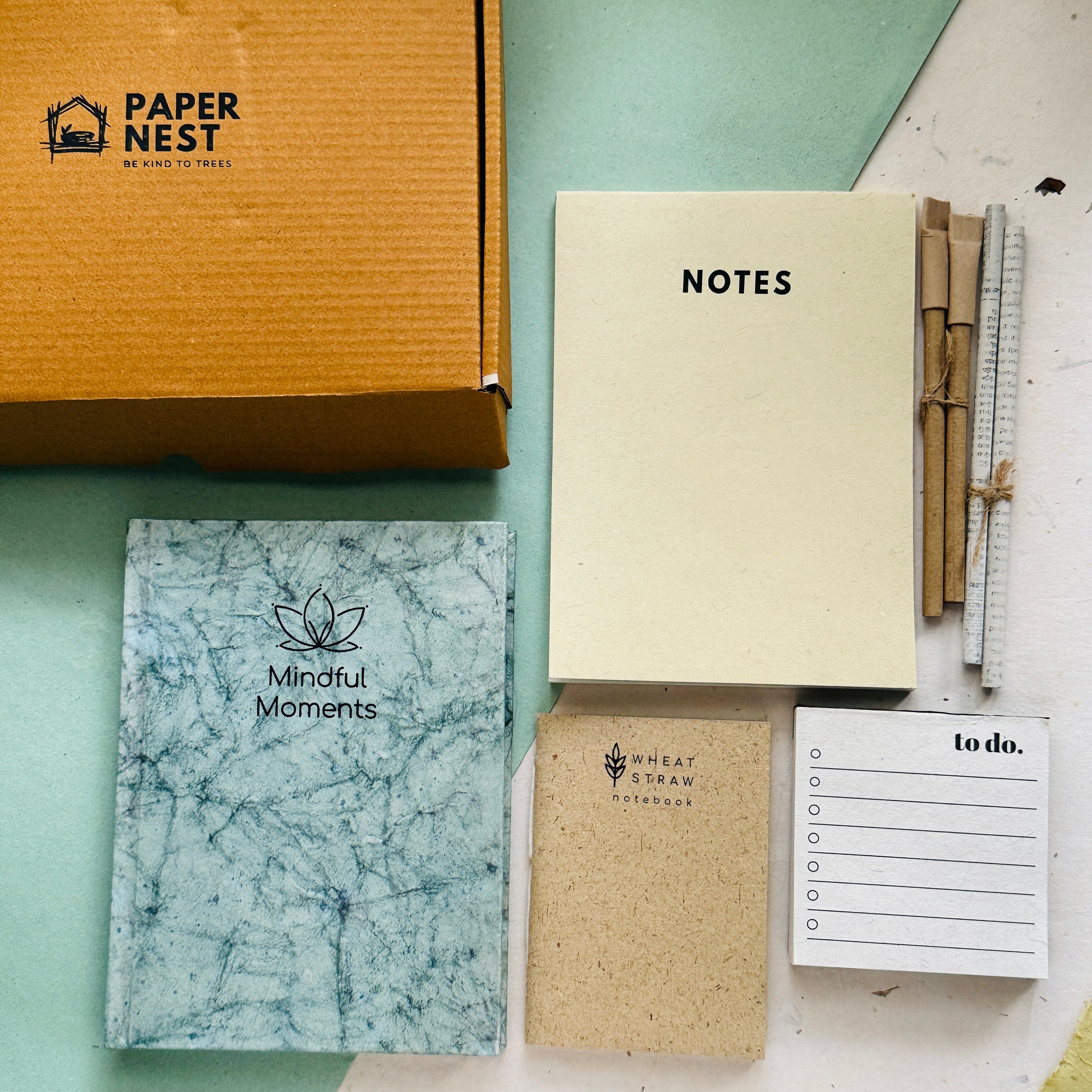 Sustainable Stationery loaded Corprate Gift Hamper ( Mindful moments)