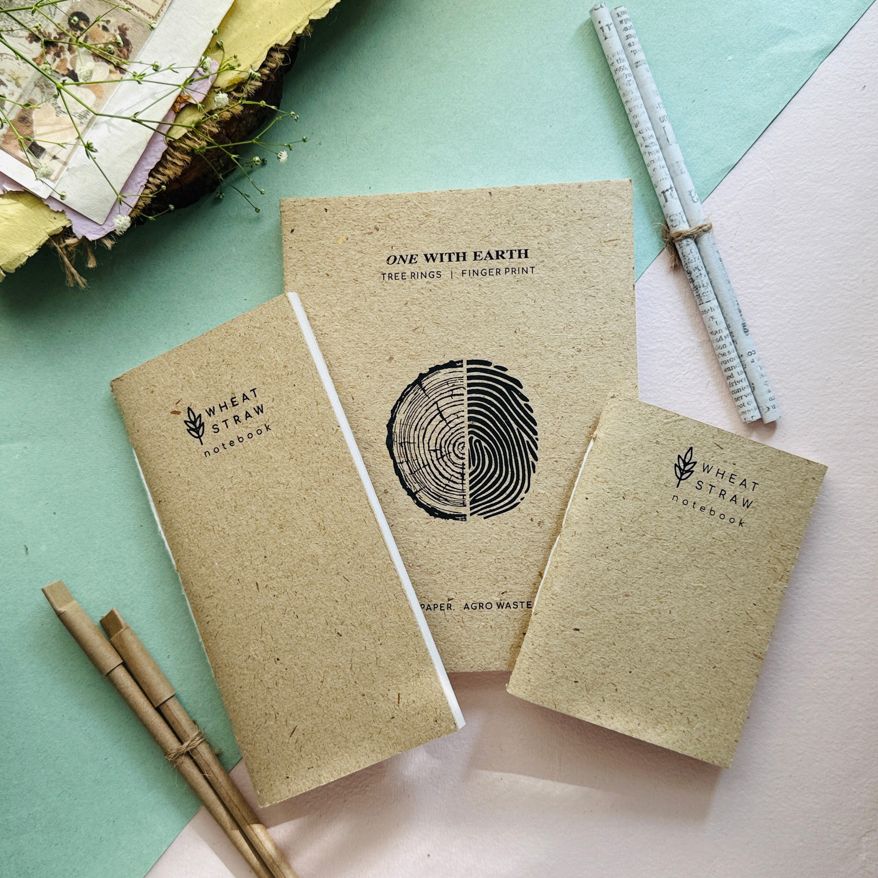 Agro-waste Stationary Gift Hamper - ONE WITH EARTH